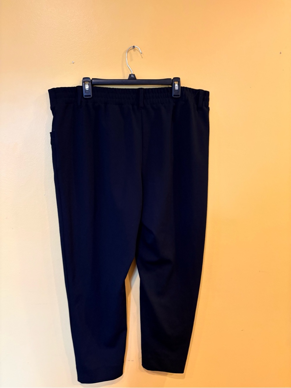 Maurices Women's Black Cropped Elastic-Waist Pants